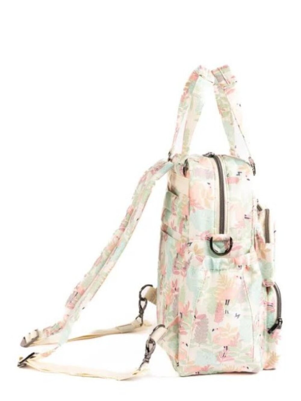 Lug Legacy Collection Mini Puddle Jumper Convertible Tote Bag Flamingo Foliage - Picture 5 of 12